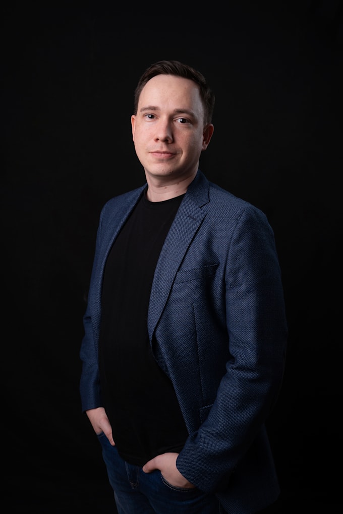 do professional business portrait in studio in barcelona