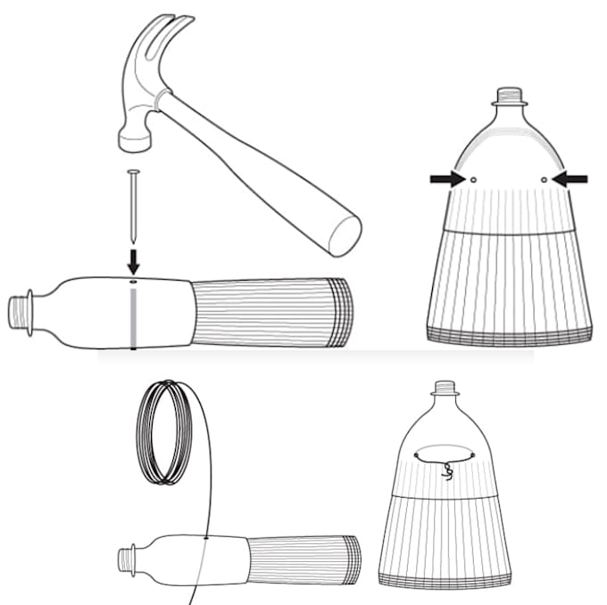draw a detailed line art illustration for instruction manual