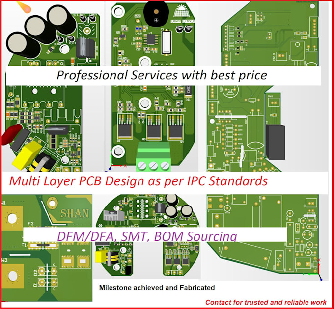 Design schematic and pcb panel of pcb design generate gerber files to ...
