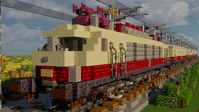 create a minecraft train