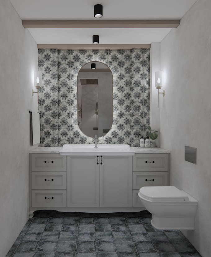 do interior design bathroom
