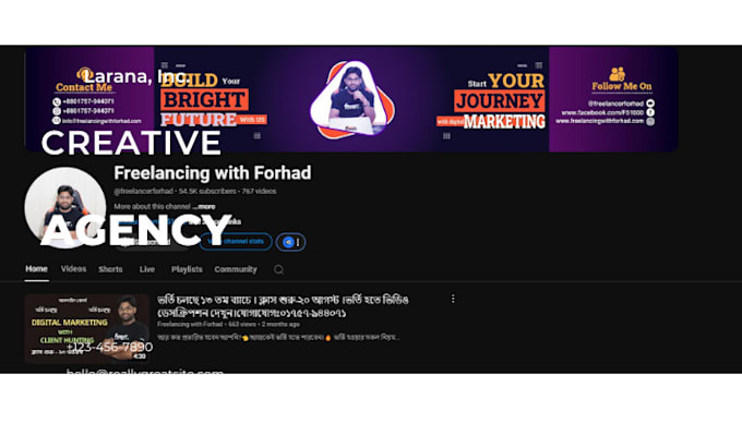 do youtube channel create setup design and optimize