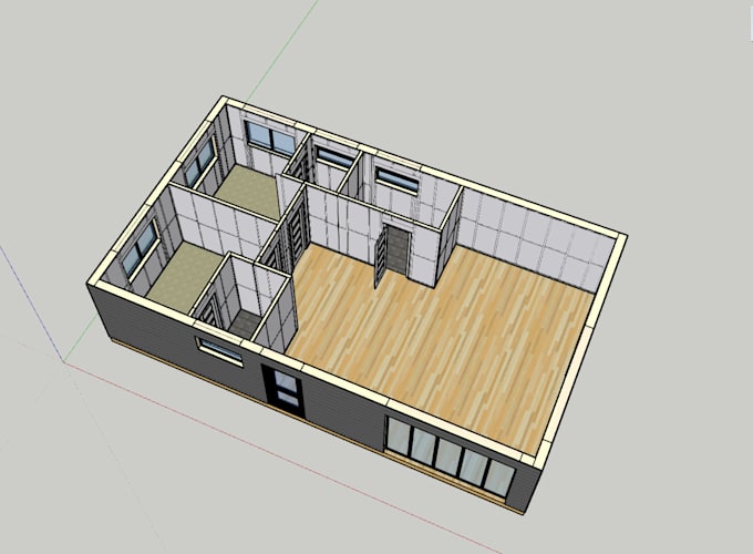 Create 3d bim building model in sketchup by Matjsvoboda | Fiverr