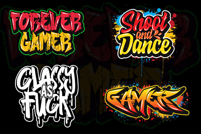 design awesome graffiti text, tags, t shirts, and logo