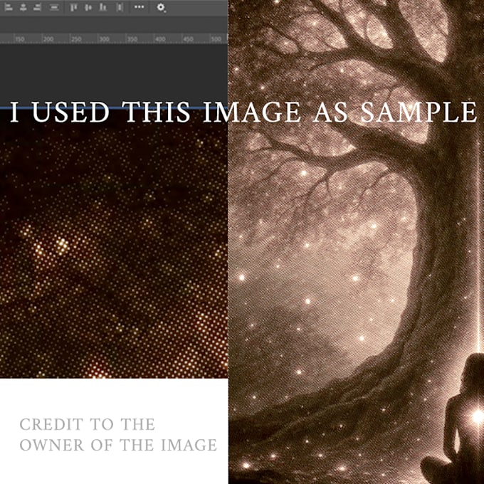 create custom halftone patterns and screentone textures