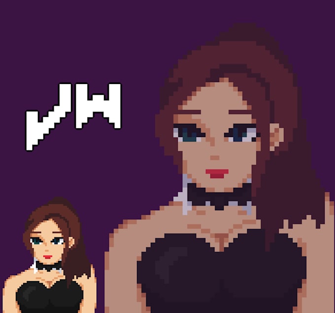 Create portrait pixel art based on your description by Jamw0lf Fiverr