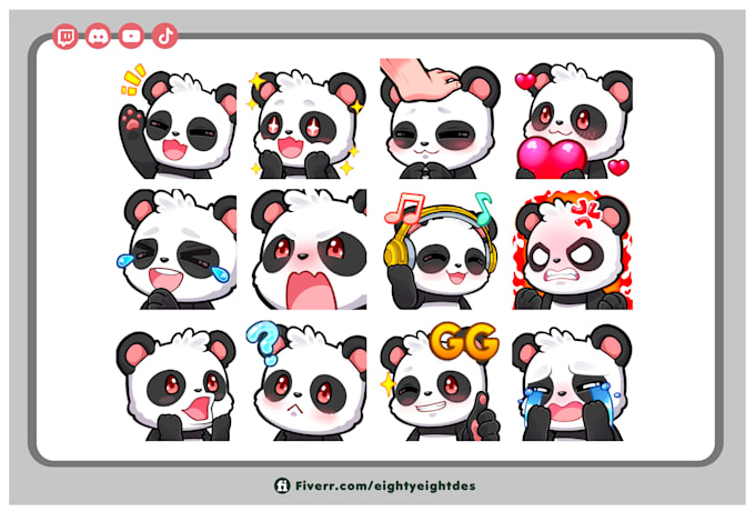 create cute and chibi twitch emotes and badges in bulk