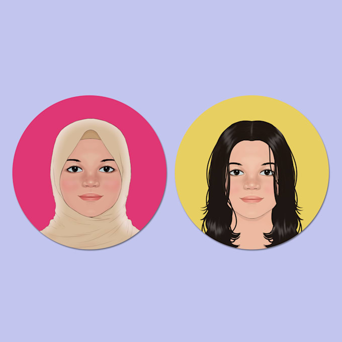 draw a cartoon portrait from your photo or description
