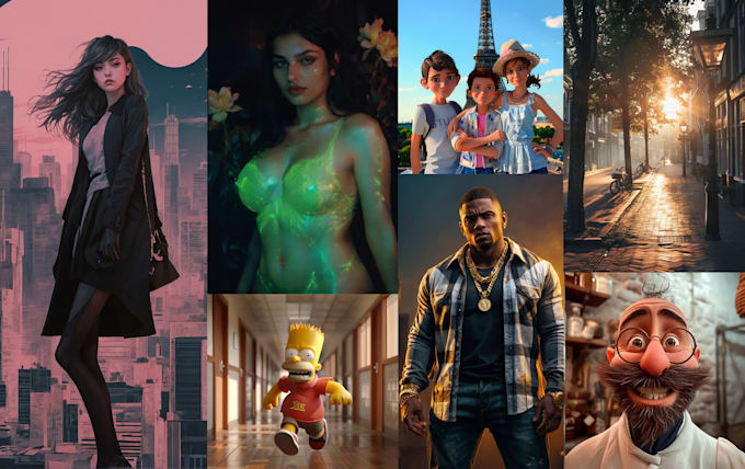 create realistic, 3d, portrait ,anime ,cartoon and concept art