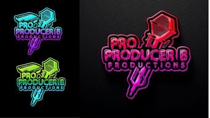 do trippy psychedelic style logo