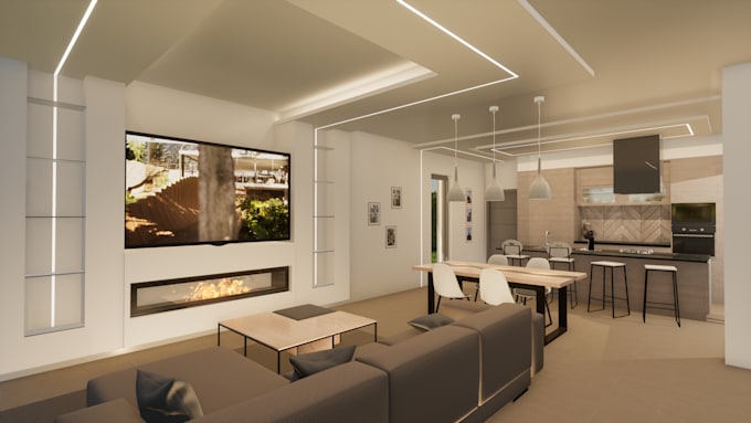 Amazing Render Do amazing render of your room by Unrealhome | Fiverr