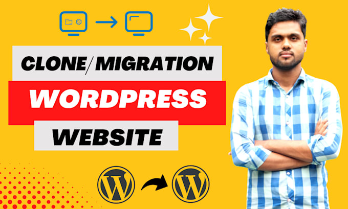 clone, migrate or transfer full website to wordpress