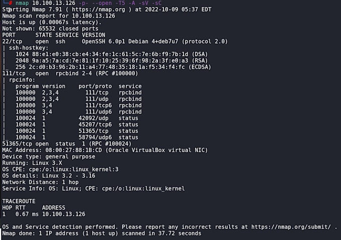 do penetration testing of your external and internal network