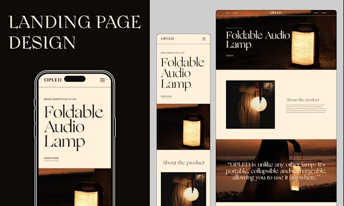 design a responsive landing page using figma
