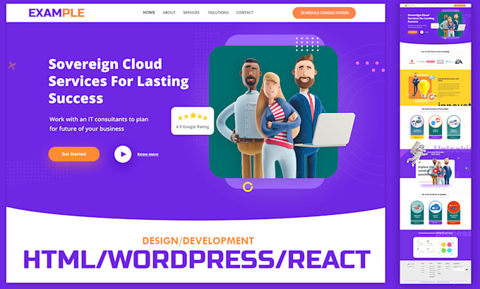 create responsive wordpress website design and development