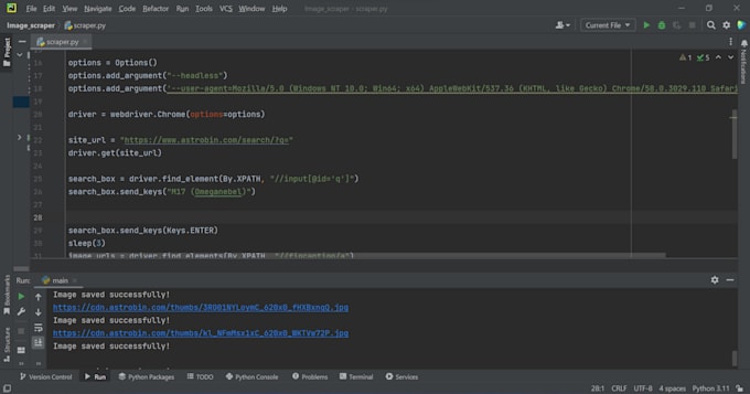 do website scraping, build bots for data grabbing, web scraper