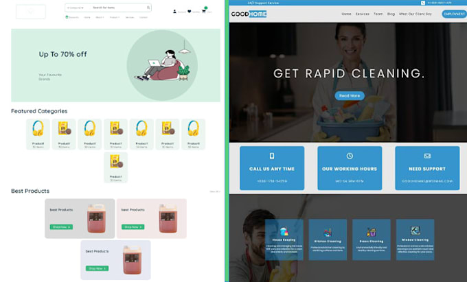 Convert psd to responsive website using html tailwind css by Medbel09 ...