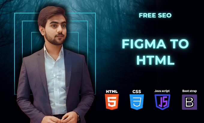 turn figma to HTML, CSS, PSD to HTML bootstrap responsive