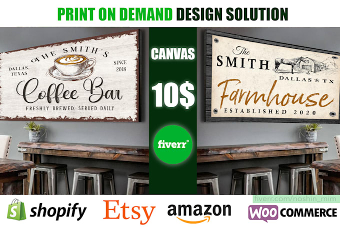 design custom canvas wall art and posters