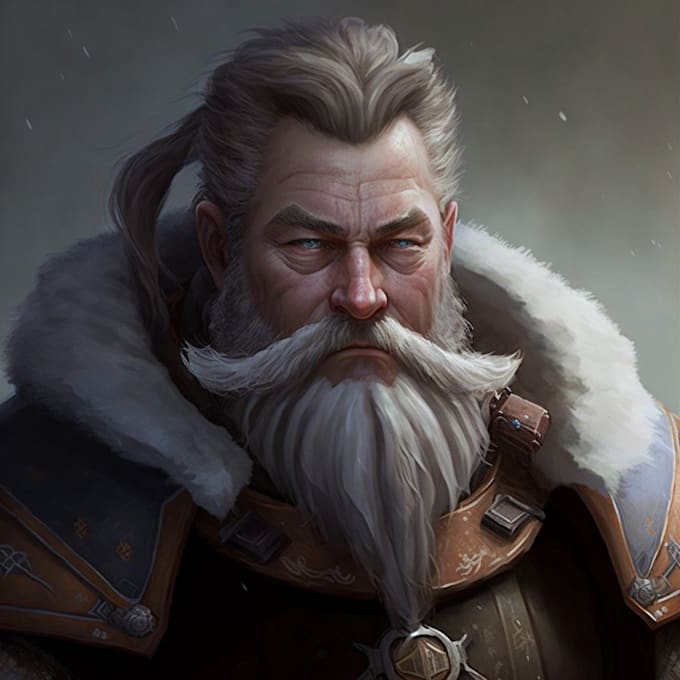 design a fantasy character using ai generated art