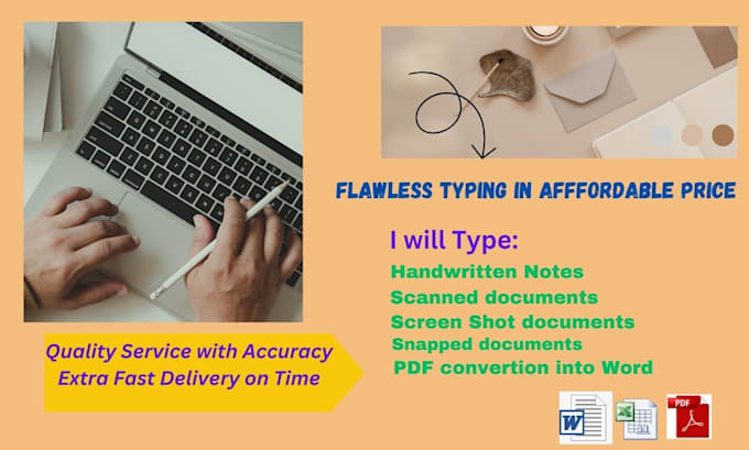 Do typing handwritten notes, screenshot, pdf to text by Silpi_das1707 ...