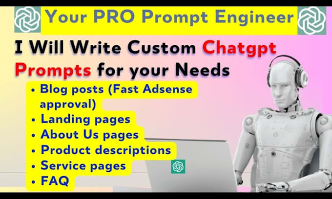 be prompt engineer for custom ai chatgpt prompts writing