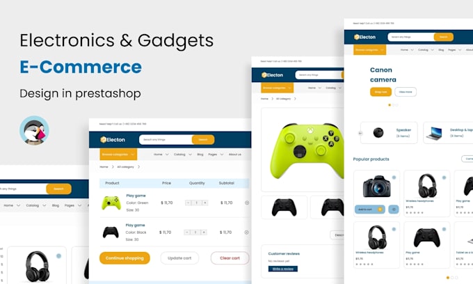 design a prestashop store or any ecommerce store