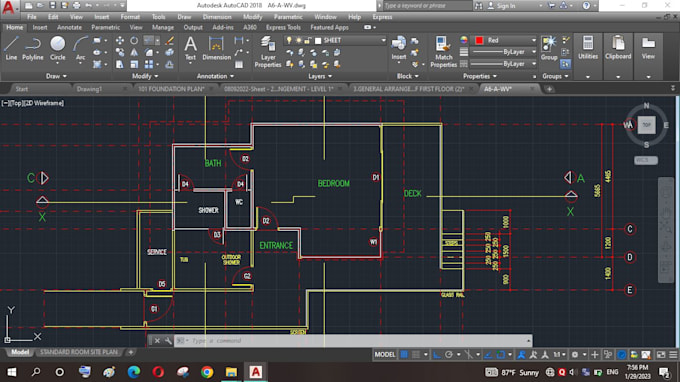 Draw pdf image sketch into autocad 2d by Raviradhi Fiverr