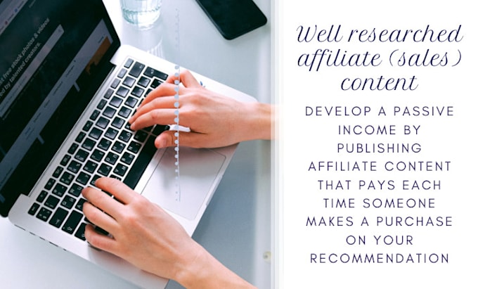 write affiliate SEO articles, blog posts, and content