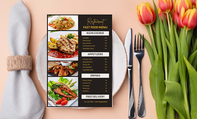 Design modern menu restaurant menu digital menu beautiful menu by ...