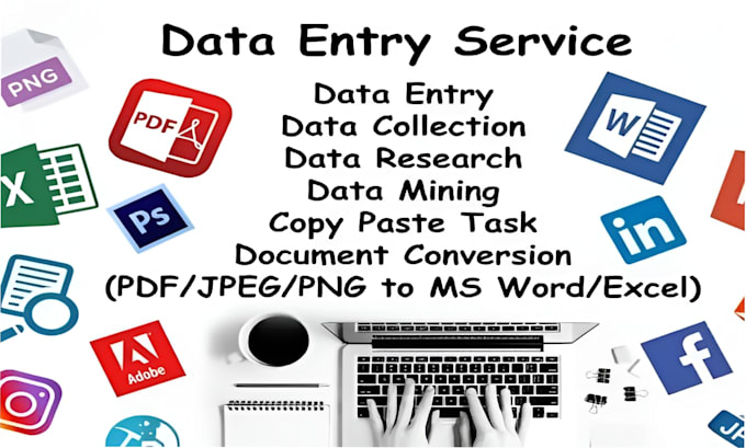 convert PDF to word,excel ,data entry