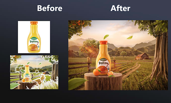 do professional photo manipulation advertising poster