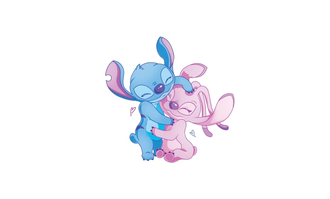 Cute Stitch & Angel