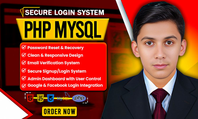 do complete login system with email verification using PHP