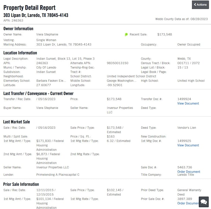 provide property title search report for you