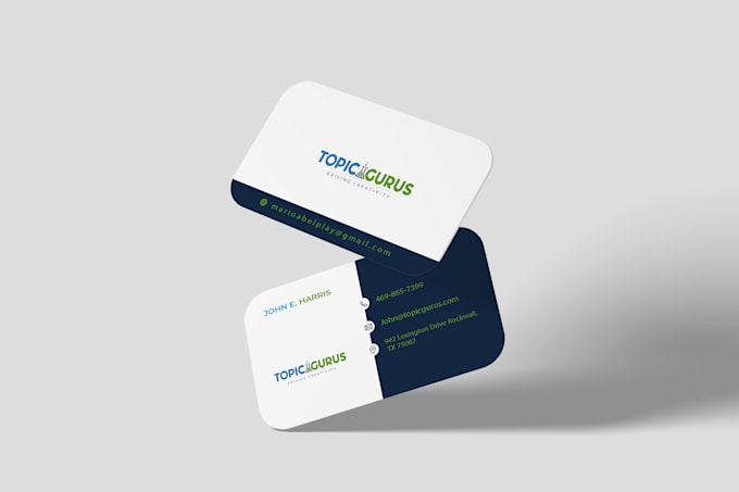 design trendy business card, professional visiting card