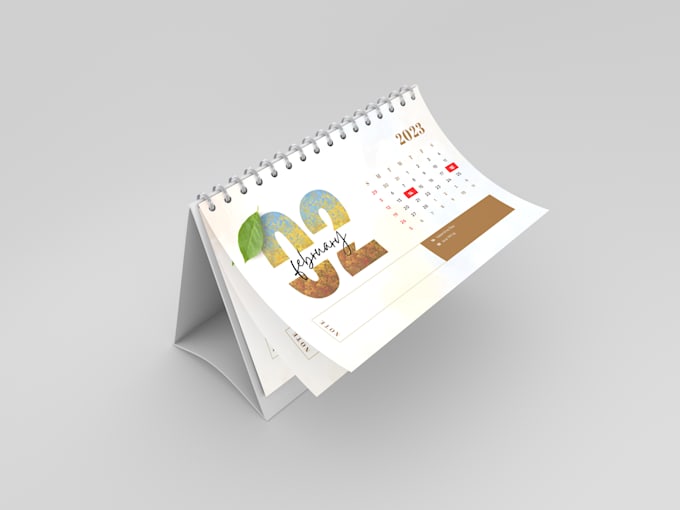 Design unique and professional desk calendar, wall calendar by