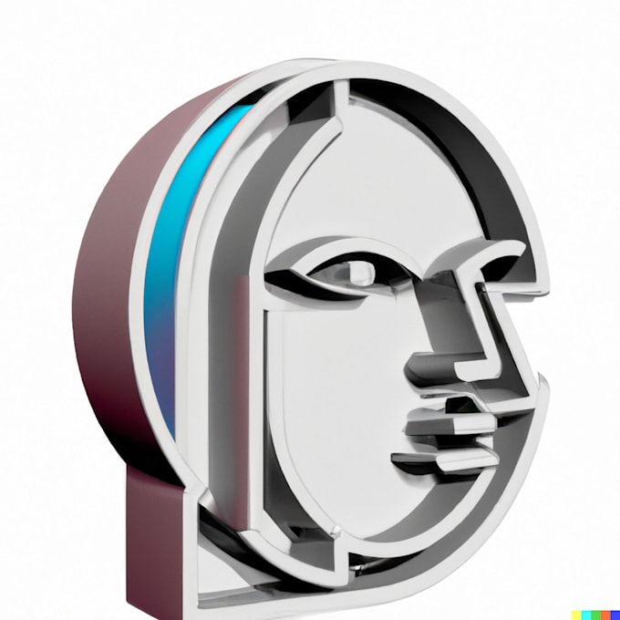Modern line text or icon logo design in modern artificial intelligence ...