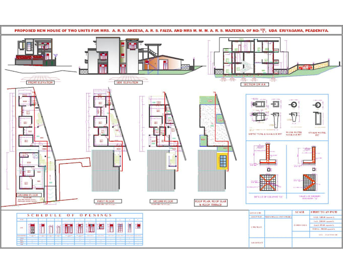 Do floor plan elevations by sketch up and render 3d views by ...