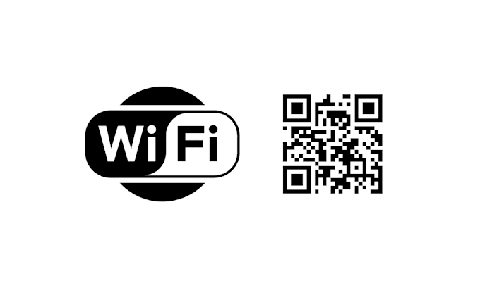 create printable wifi password code in qr code