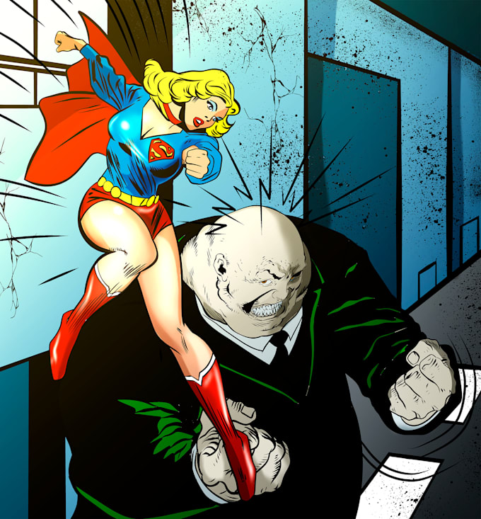 draw a superhero comic