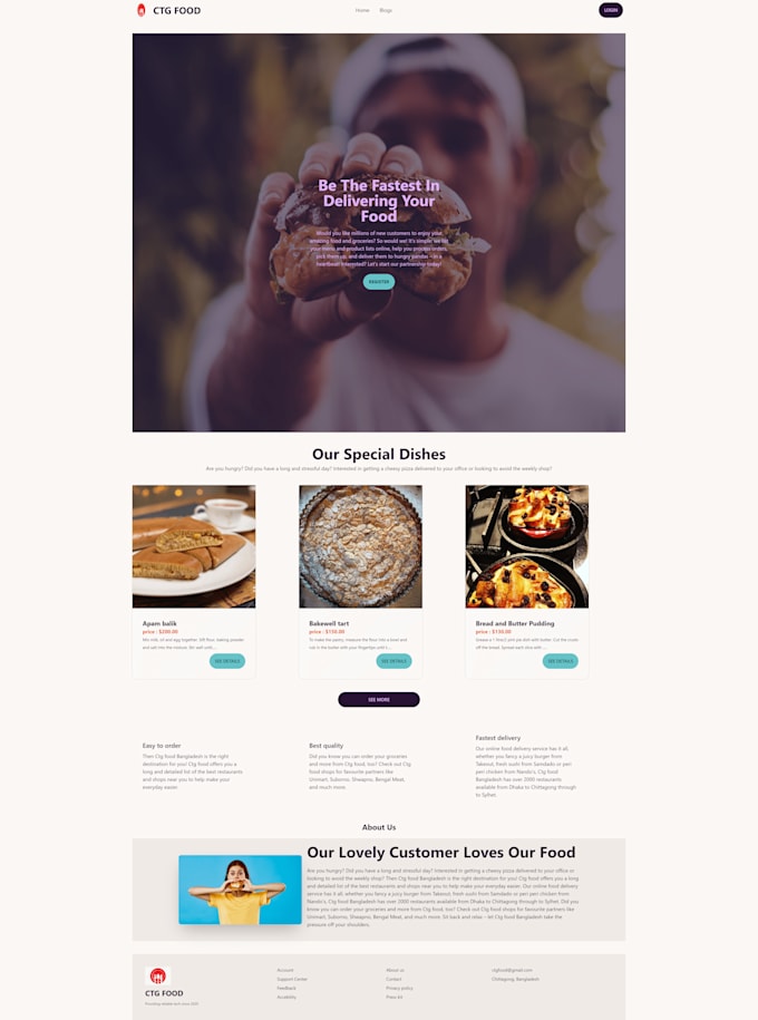 Your frontend web designer who works with react js, html,css by ...