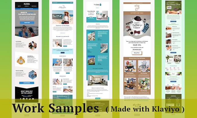 Design custom klaviyo email template for ecommerce marketing by