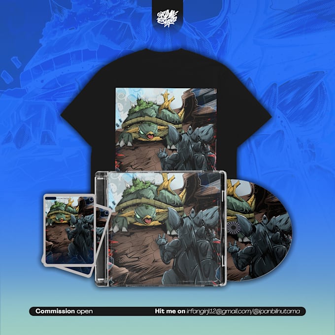 make an  pokemon illustration for your merchandise