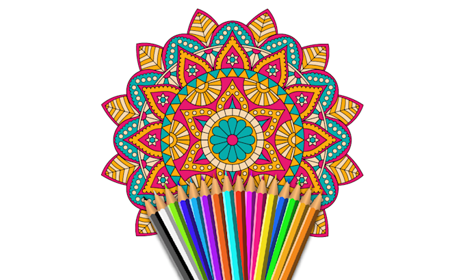 create a hand drawing mandala design in adoble illustrator