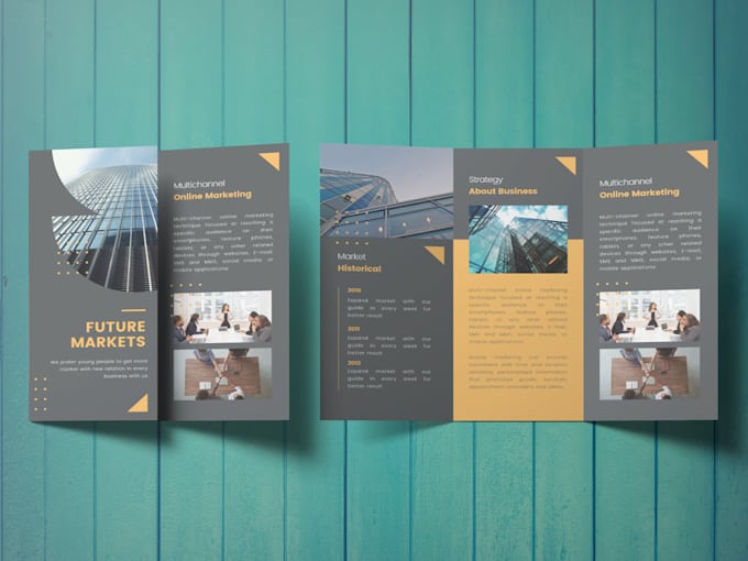 convert your brand into a stunning print ready brochure a4 bifold trifold