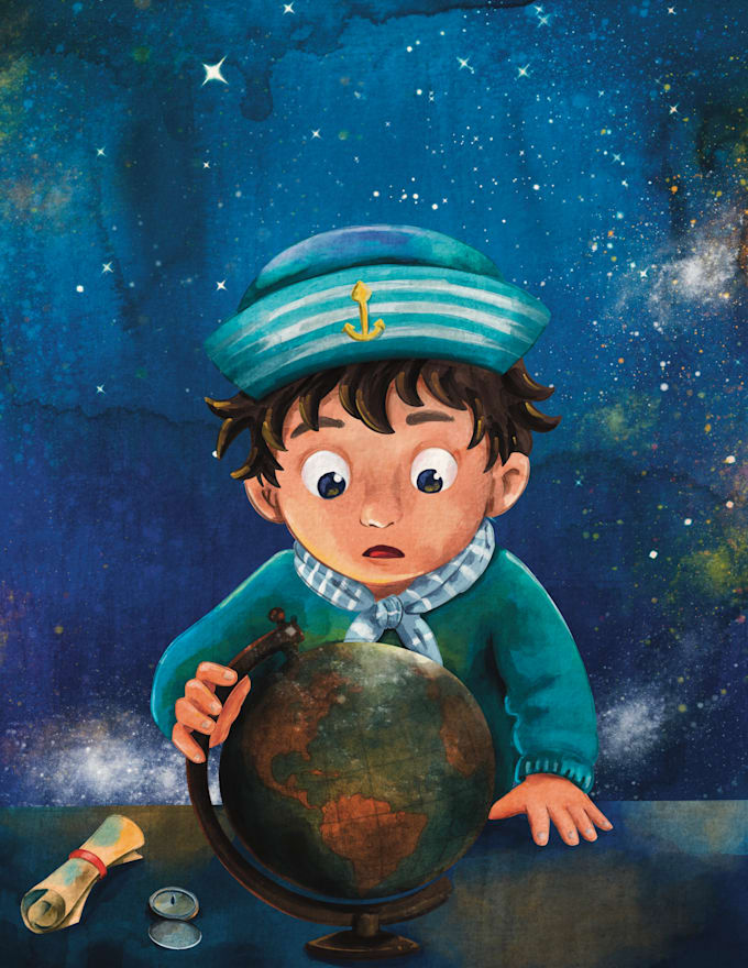 illustrate a beautiful water colour style childrens book