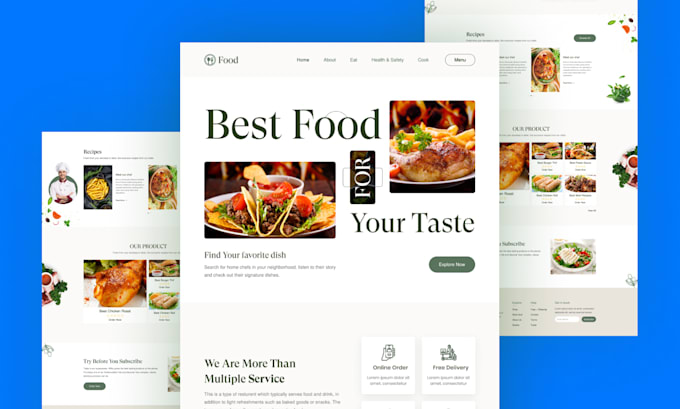 Do modern landing page design, website design, ui ux and web templates ...