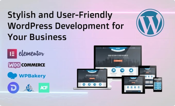 develop modern and customized business wordpress website