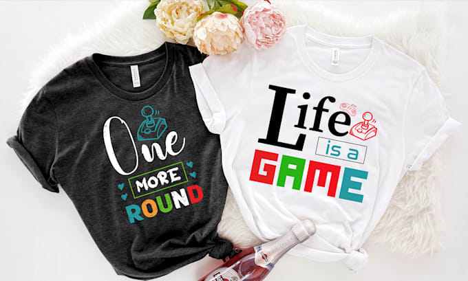 do bulk custom typography logo t shirt design